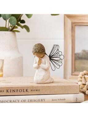 Willow Tree Angel of Prayer Figurine, Susan Lordi Demdaco Angel, Sympathy Gift,